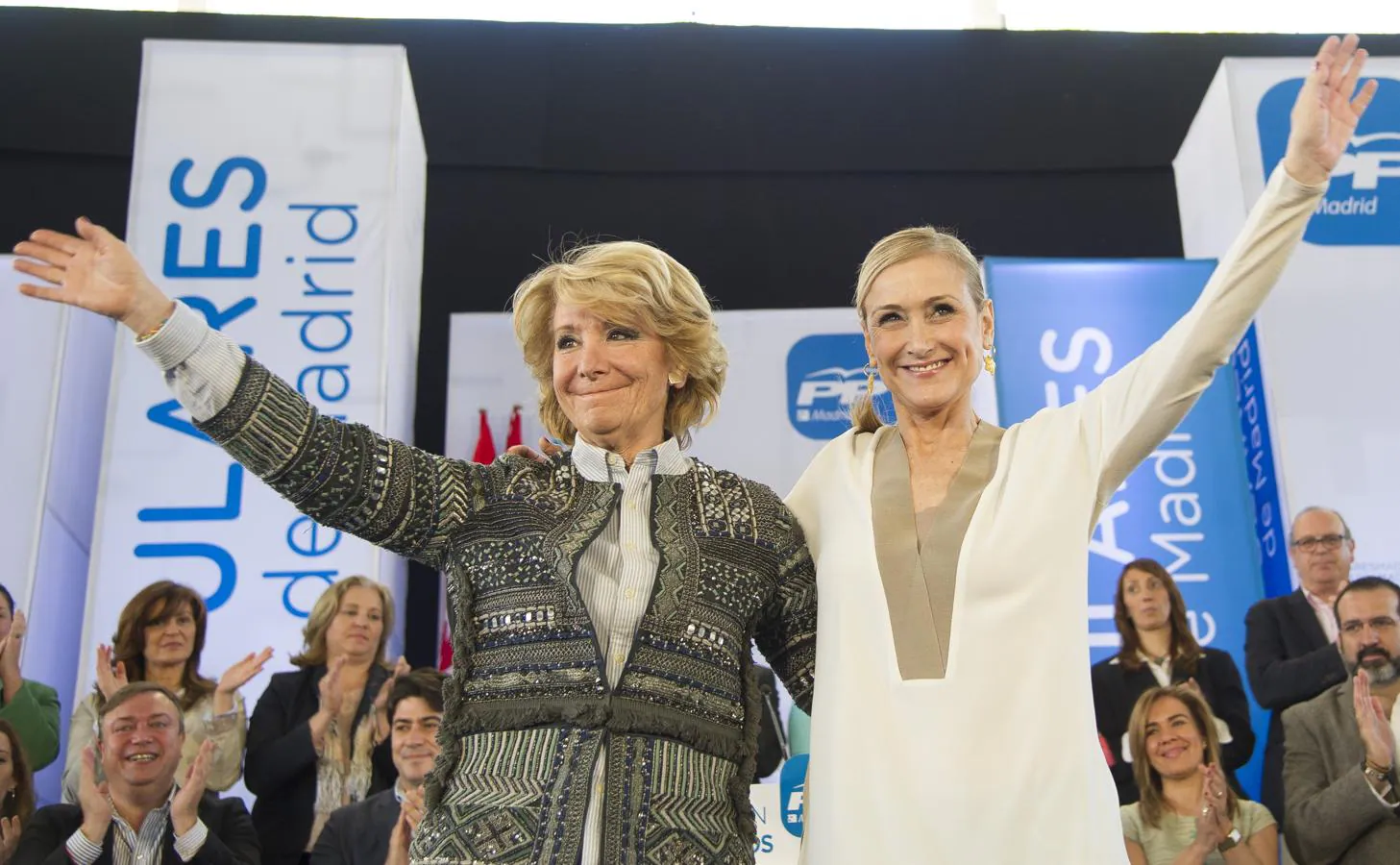 Un acto con Esperanza Aguirre que, por aquel entonces, era candidata a la alcaldía de Madrid (2015). 