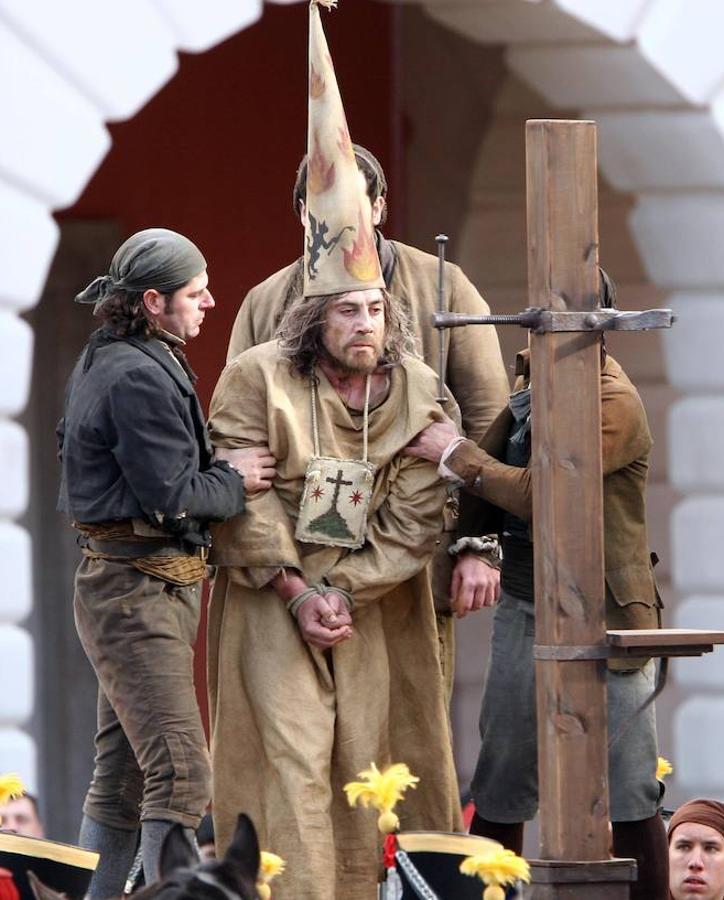 Escena de la ejecución de Bardem en «Los fantasmas de Goya». 