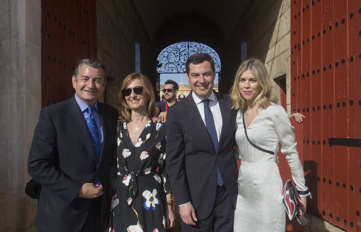Antonio Sanz, Lidia Cervera, Juan Manuel Moreno y Manuela Villena