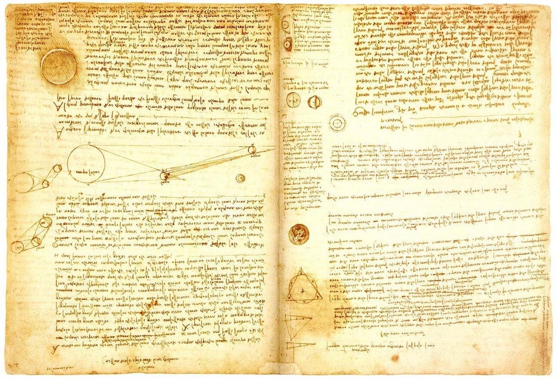 Codex Leicester. Este manuscrito es un completo volumen en el que Leonardo da Vinci expone sus teorías científicas. Fue escrito de 1506 a 1508 y tiene 72 páginas que se valoran, sobre todo, por los avanzados conocimientos del sabio, especialmente en hidrodinámica. Se lo conoce también como Codex Hammer, su nombre está relacionado con la identidad de los propietarios por los que fue pasando: la primera venta la hizo el pintor italiano Giuseppe Ghezzi en 1717 a Thomas Cocke, conde de Leicester. El libro más caro del mundo se subastó en Christie's Nueva York en 1994, su mejor postor fue Bill Gates, que pagó por el ejemplar 30,8 millones de dólares (25,9 millones de euros)
