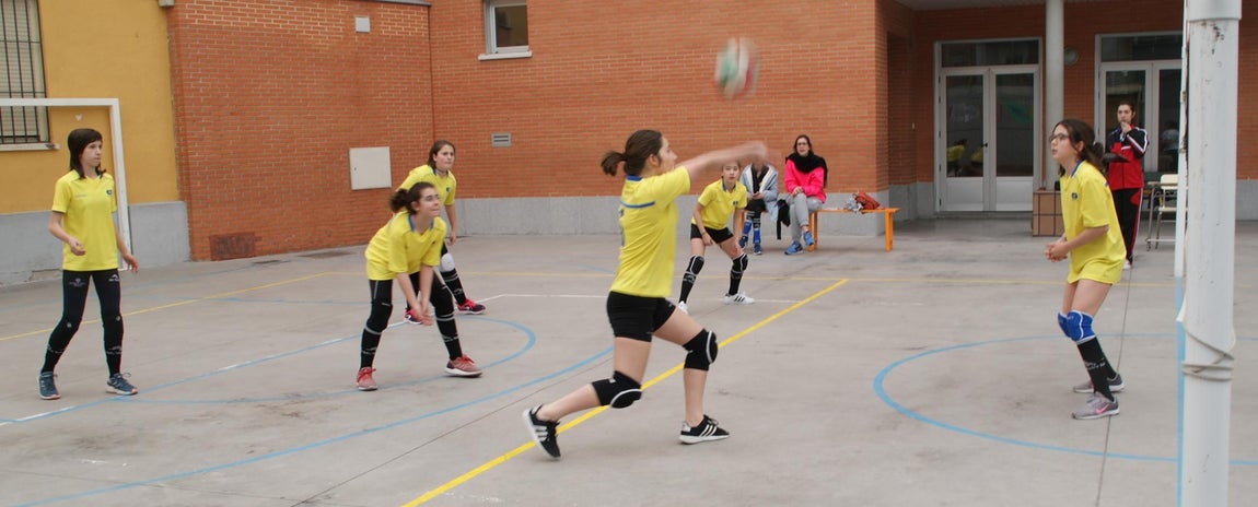 Las mejores imágenes del partido de voleibol infantil femenino entre Nuestra Señora del Carmen y Decroly