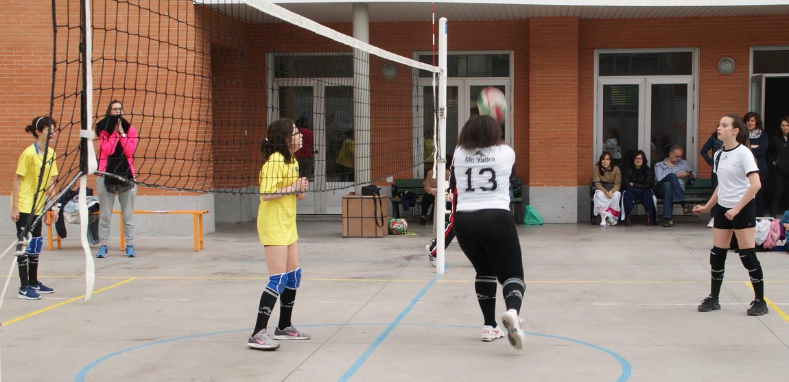 Las mejores imágenes del partido de voleibol infantil femenino entre Nuestra Señora del Carmen y Decroly