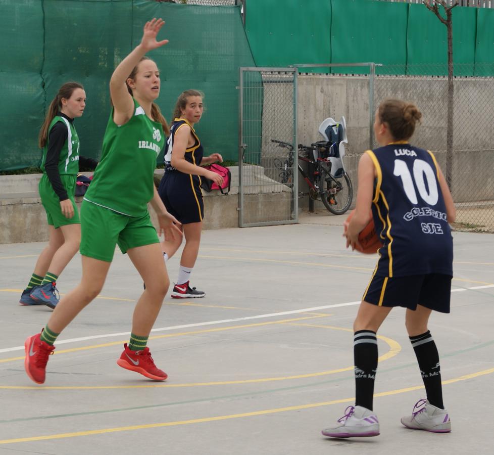 Las mejores imágenes del partido de baloncesto infantil femenino entre San Juan Evangelista y BVM Irlandesas