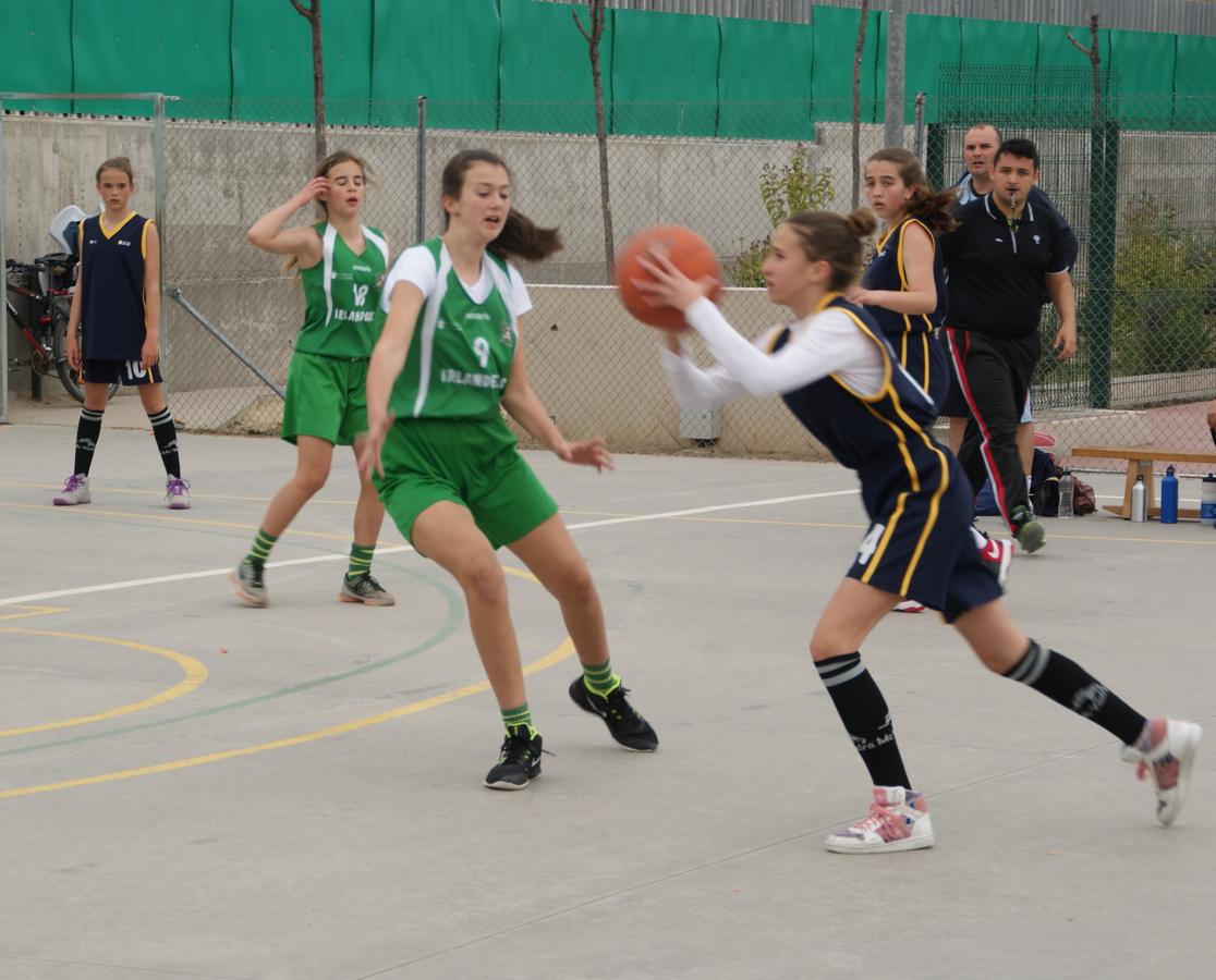 Las mejores imágenes del partido de baloncesto infantil femenino entre San Juan Evangelista y BVM Irlandesas