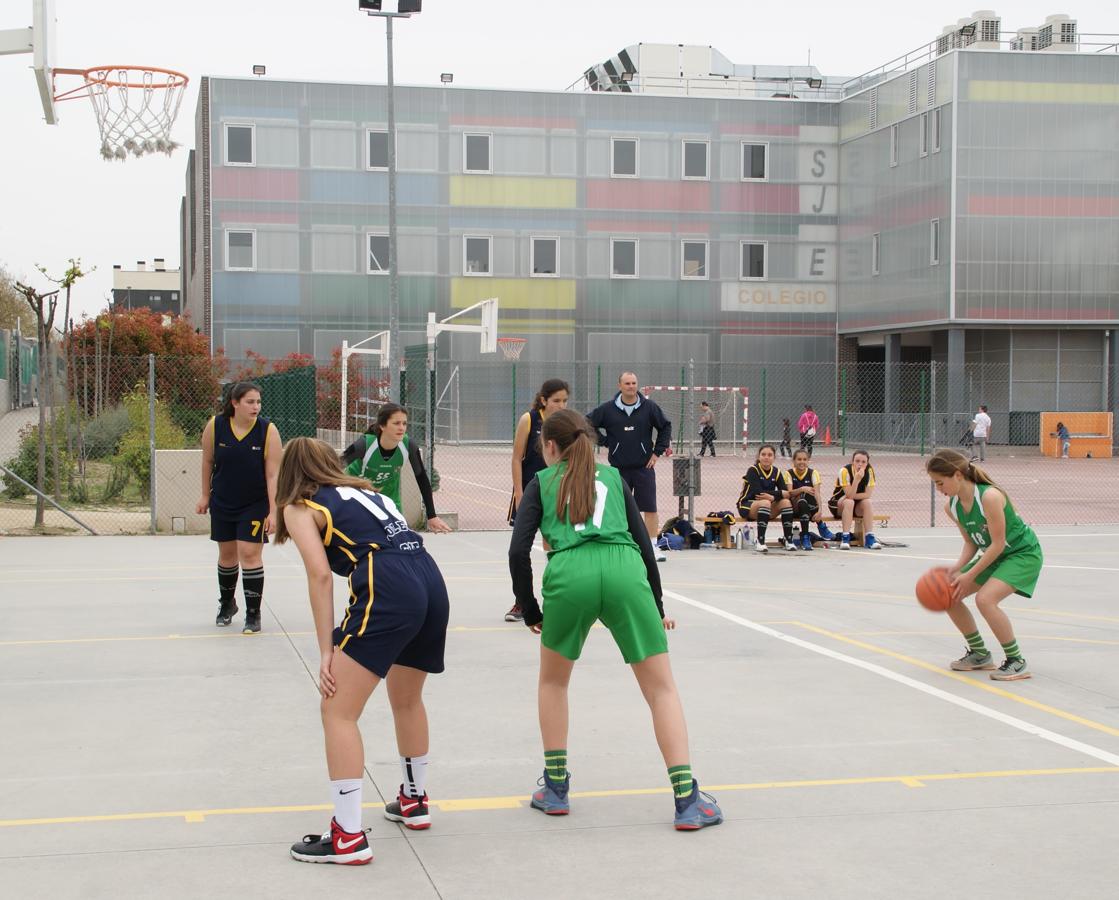 Las mejores imágenes del partido de baloncesto infantil femenino entre San Juan Evangelista y BVM Irlandesas
