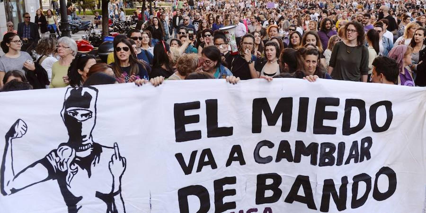 Manfestación convocada esta tarde en Valladolid.. 