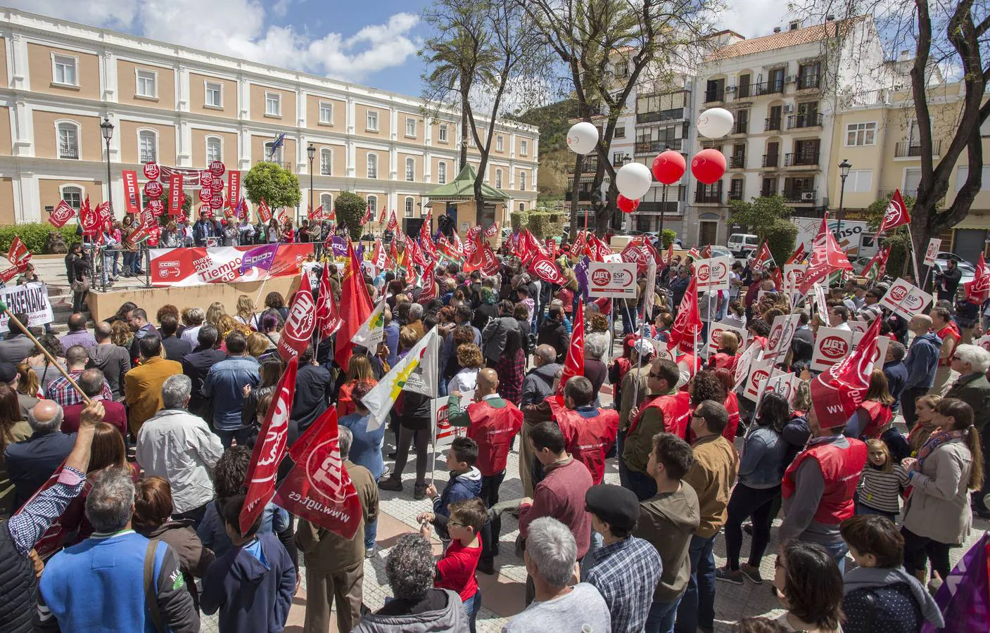 La manifestación central de Huelva, en imágenes
