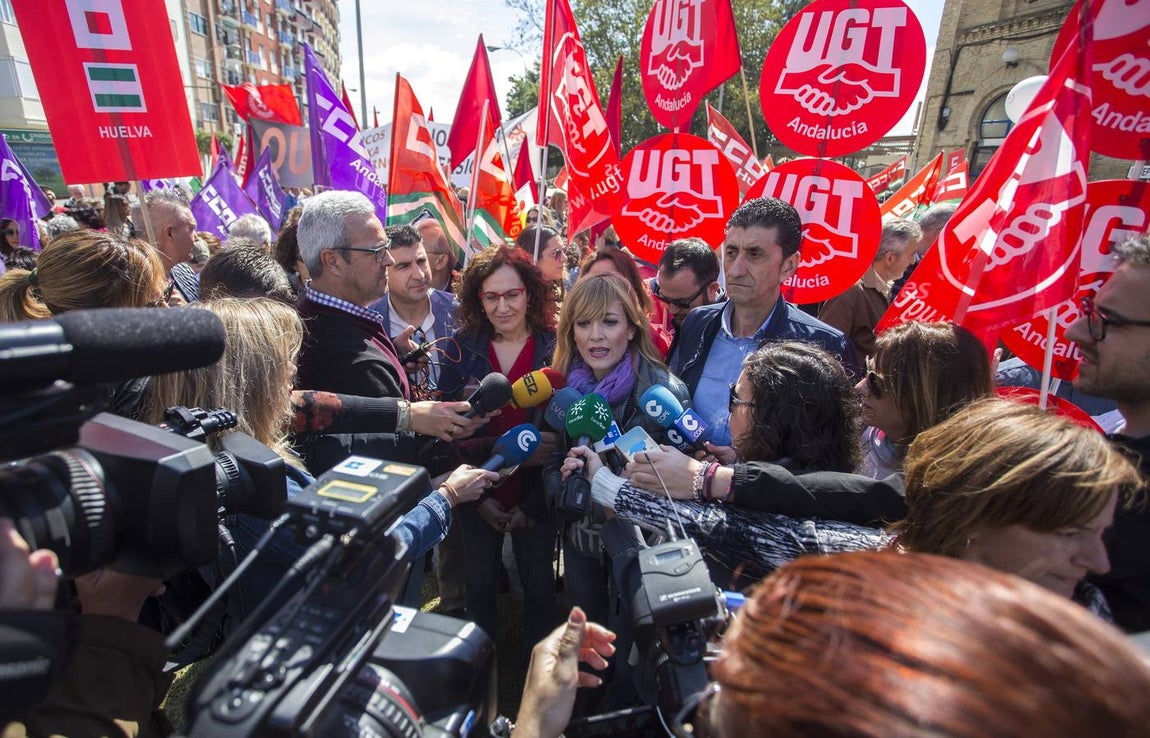 La manifestación central de Huelva, en imágenes