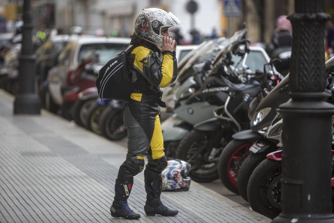 Ambiente de la motorada en El Puerto de Santa María