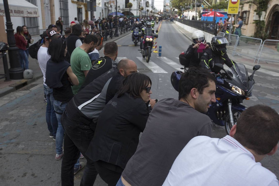 Ambiente de la motorada en El Puerto de Santa María