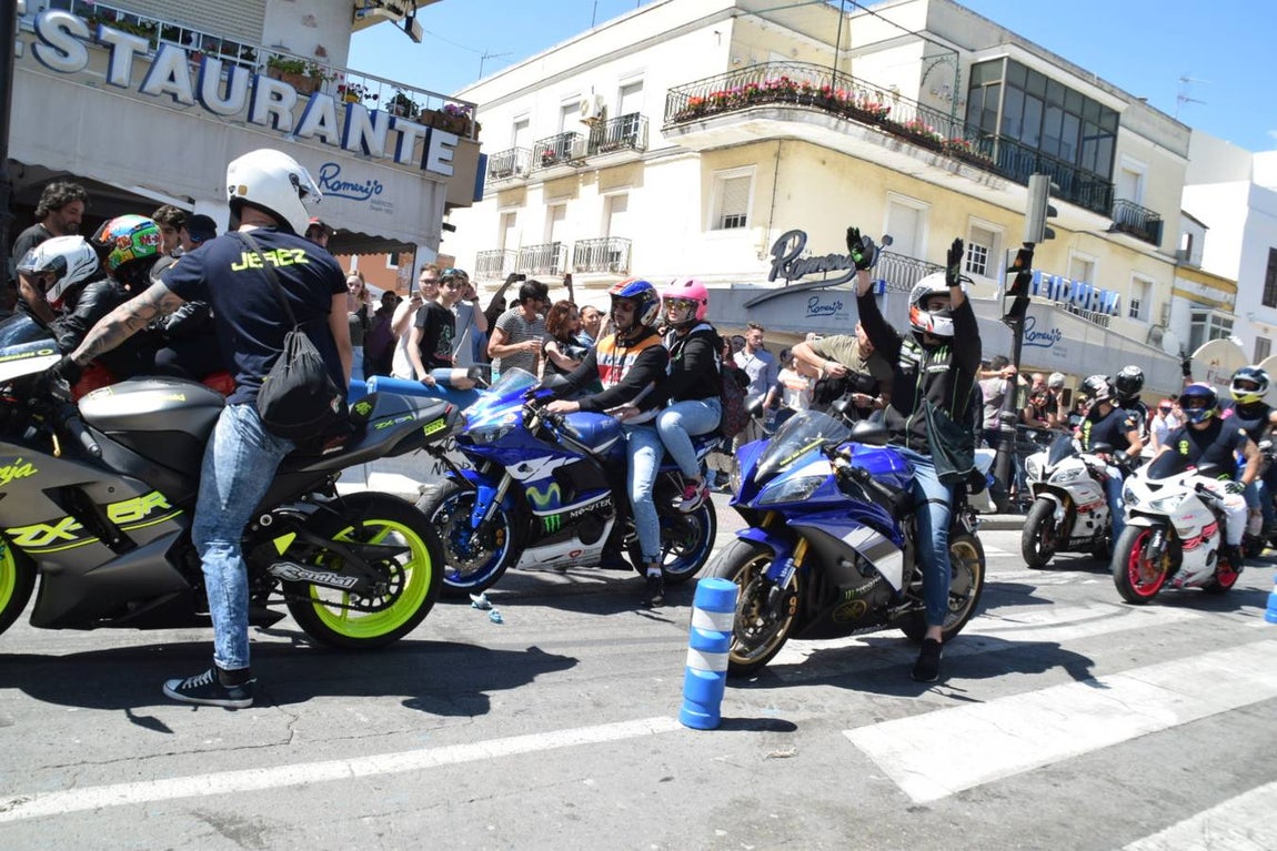 Ambiente del sábado de motorada en El Puerto de Santa María