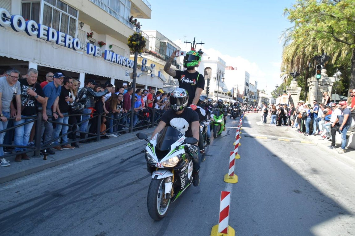 Ambiente del sábado de motorada en El Puerto de Santa María