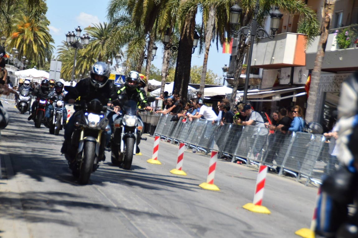Ambiente del sábado de motorada en El Puerto de Santa María