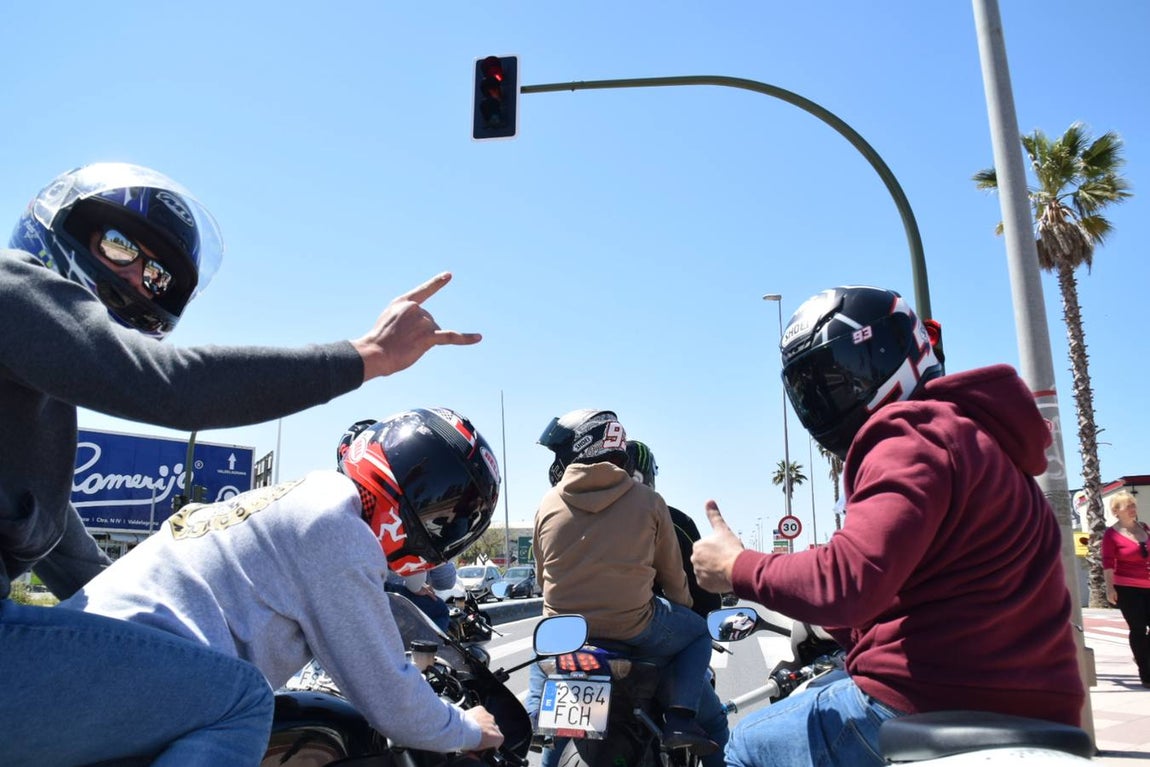 Ambiente del sábado de motorada en El Puerto de Santa María