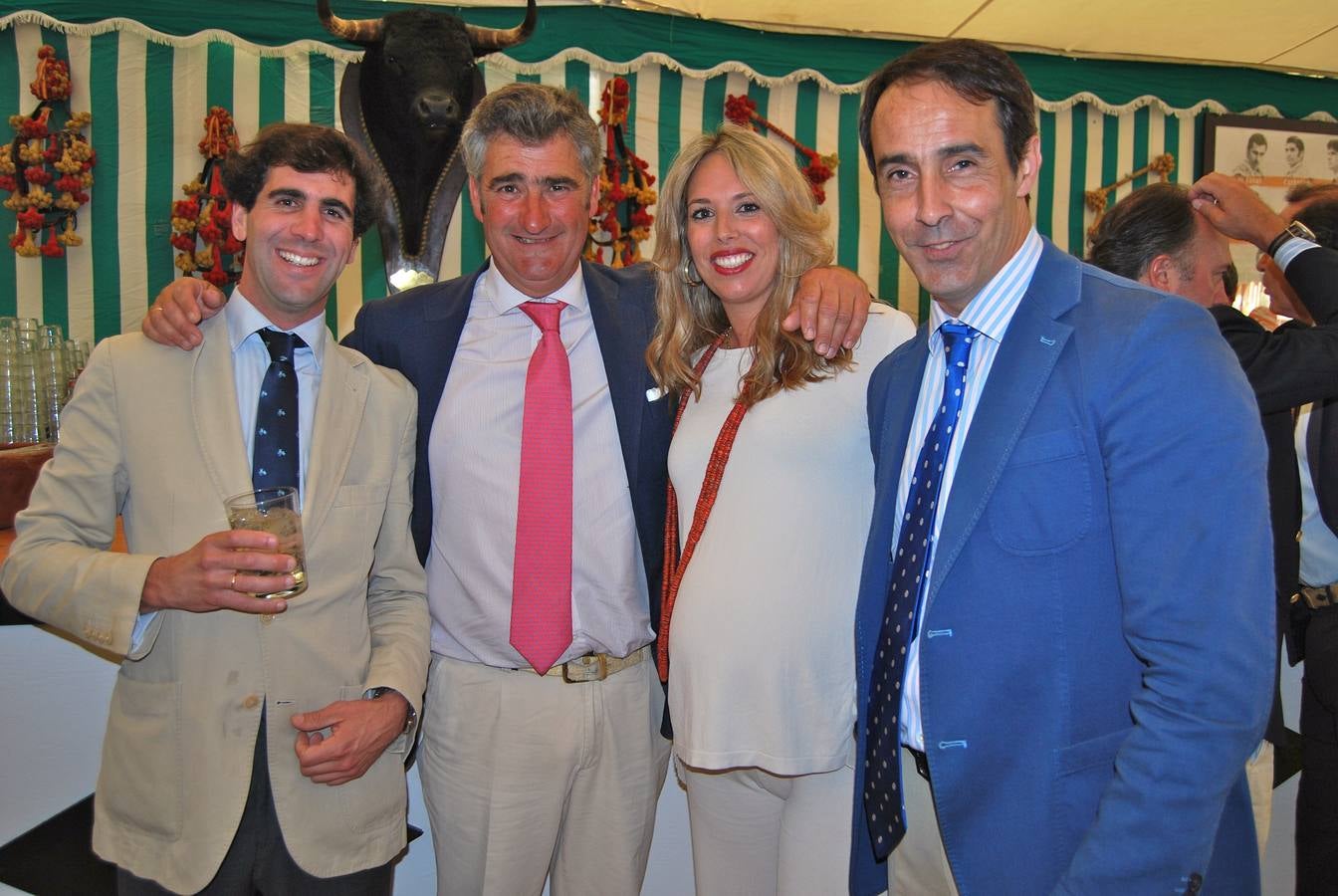 Perico Grandes, Gonzalo López de Carrizosa, Lucia Moreno y Francisco Domecq