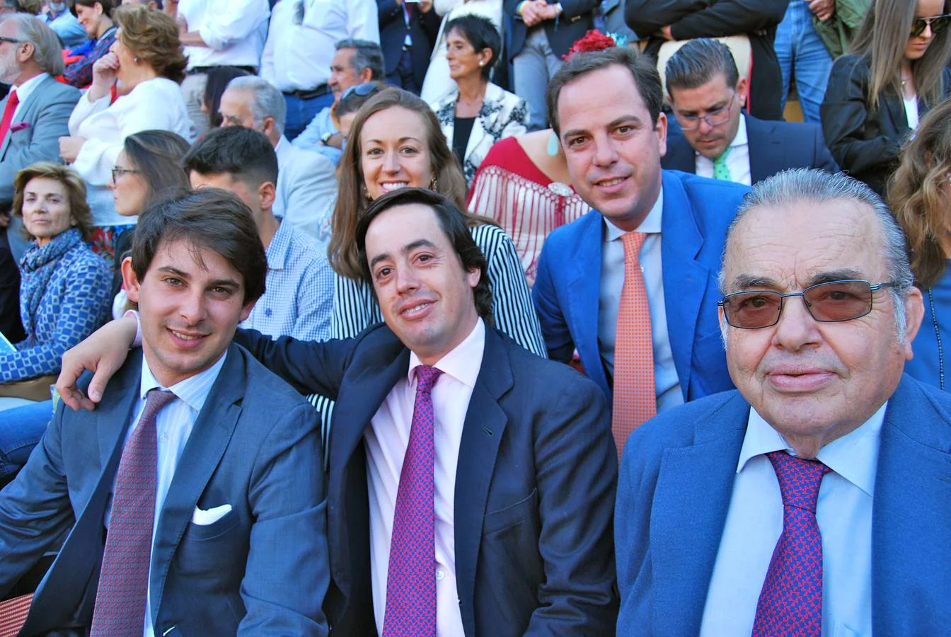 El rejoneador Pablo Guerrero, Juan Pedro Domecq Bohórquez, Juan Pedro Domecq, Lourdes Domecq y Manuel Valencia