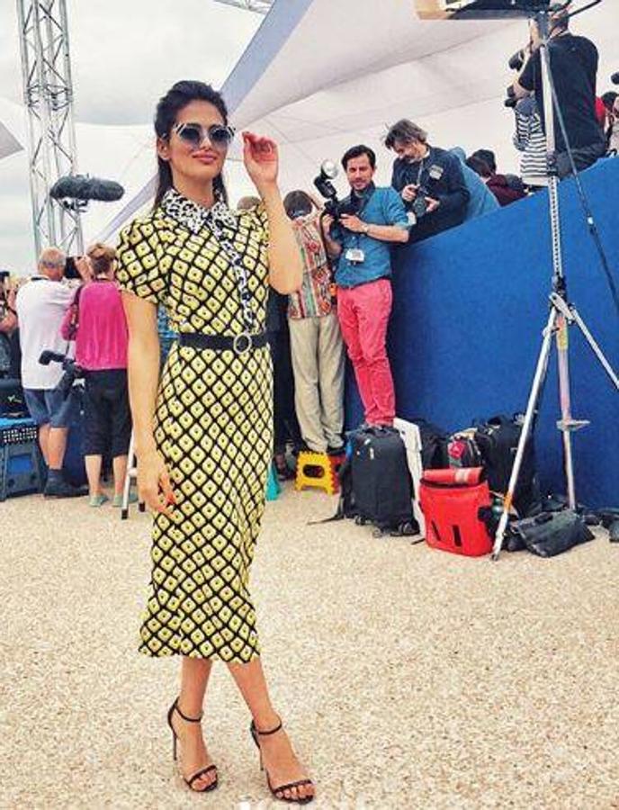 Sara Sálamo. La actriz está en Cannes presentando la película «Todos lo saben»