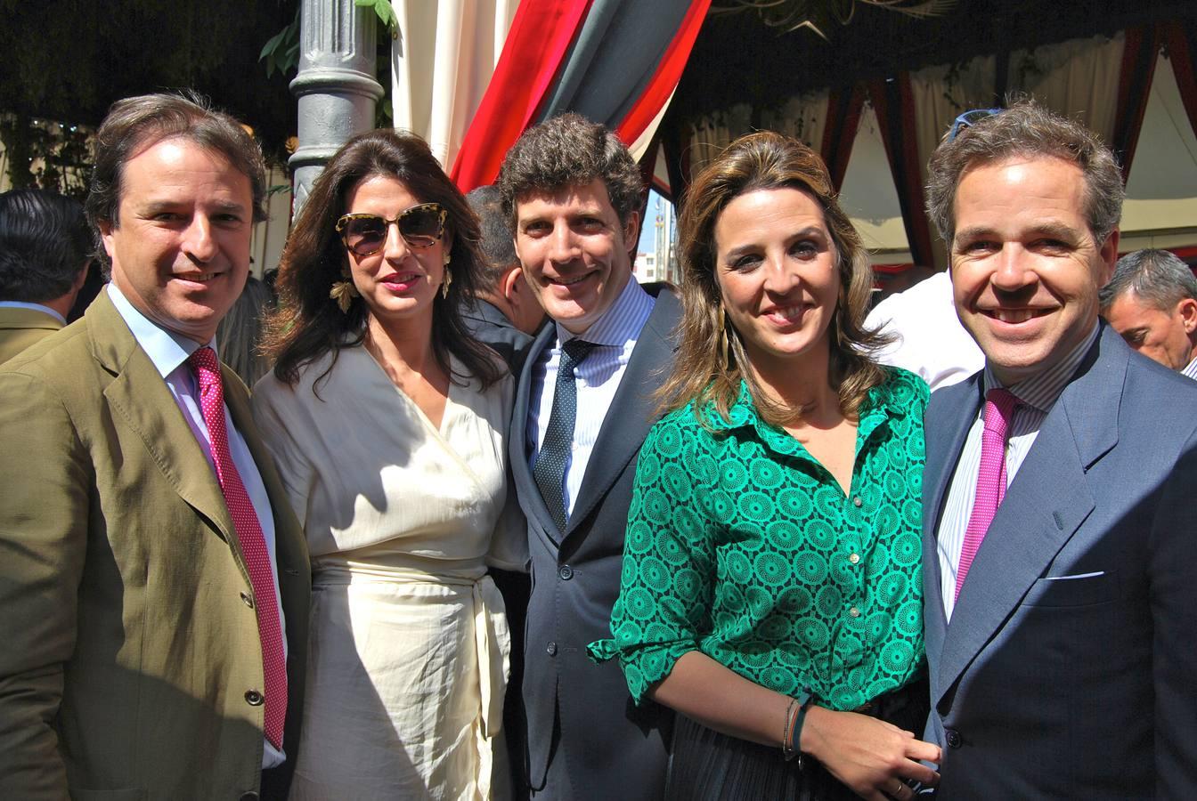 Borja Domecq, María Jesús Domecq, Bruno Oliver, Marta Muñoz y Roberto González