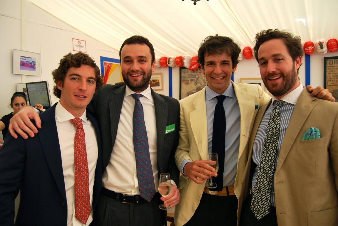 Salvador Moreno, fundador de Frinket, Pablo García de León, Carlos Domecq y Juan Pemán