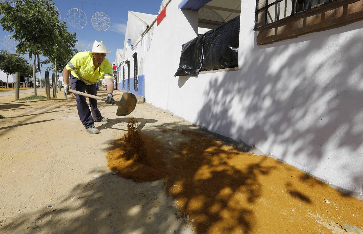 Preparativos de la Feria de Mayo de Córdoba de 2018, en imágenes