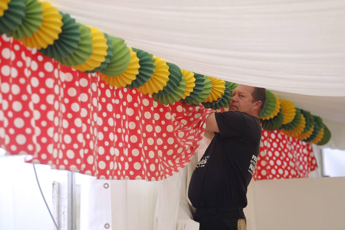 Preparativos de la Feria de Mayo de Córdoba de 2018, en imágenes