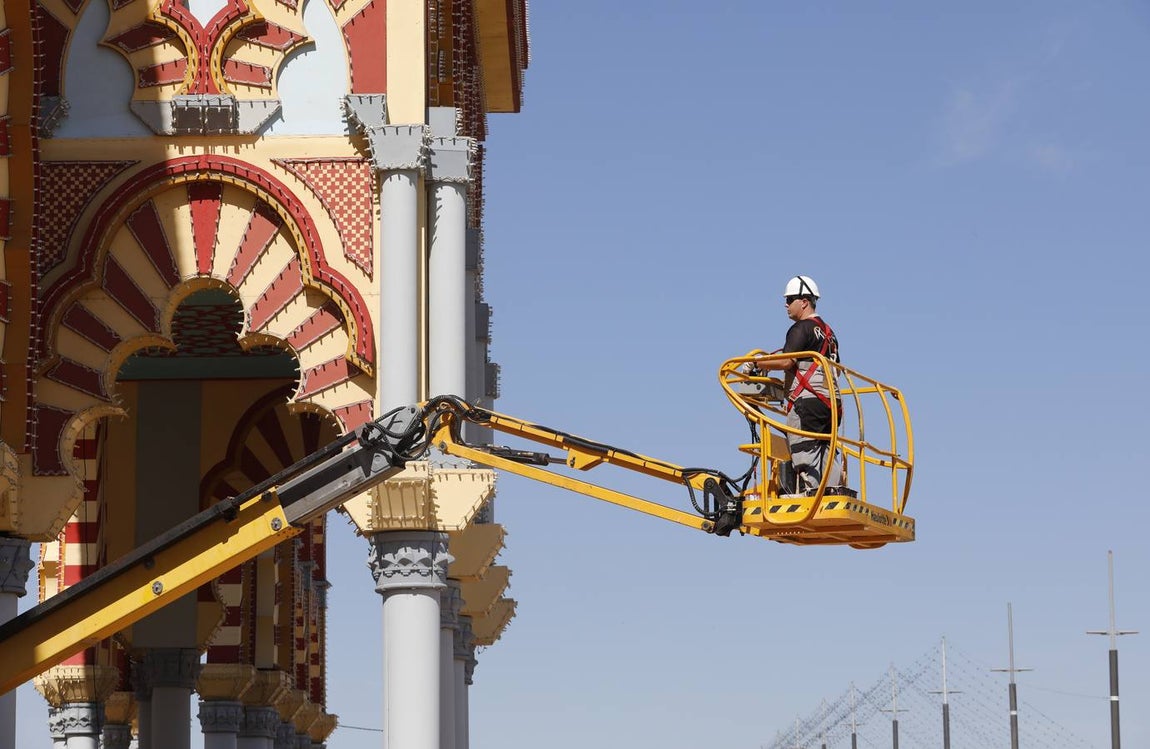 Preparativos de la Feria de Mayo de Córdoba de 2018, en imágenes