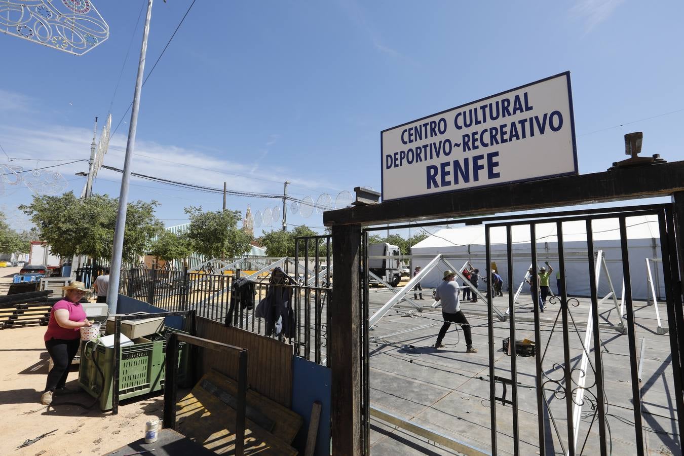 Preparativos de la Feria de Mayo de Córdoba de 2018, en imágenes