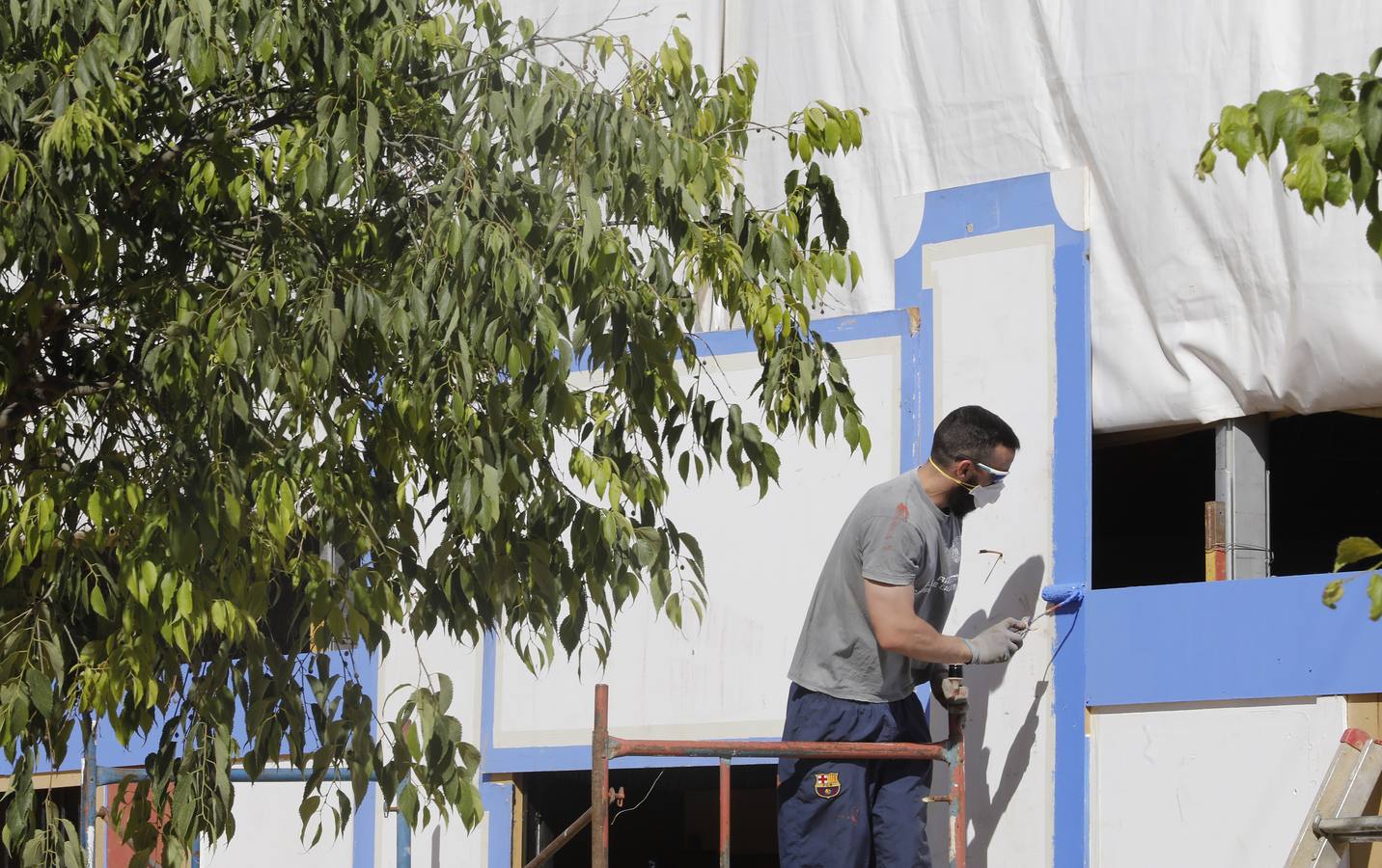 Preparativos de la Feria de Mayo de Córdoba de 2018, en imágenes