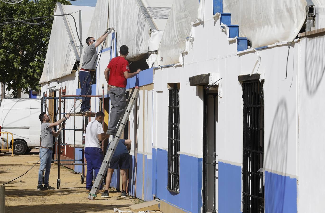 Preparativos de la Feria de Mayo de Córdoba de 2018, en imágenes