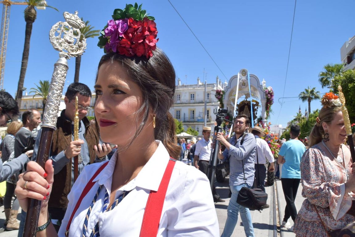Salida de la hermandad del Rocío de San Fernando