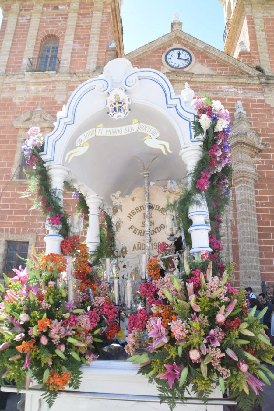 Salida de la hermandad del Rocío de San Fernando