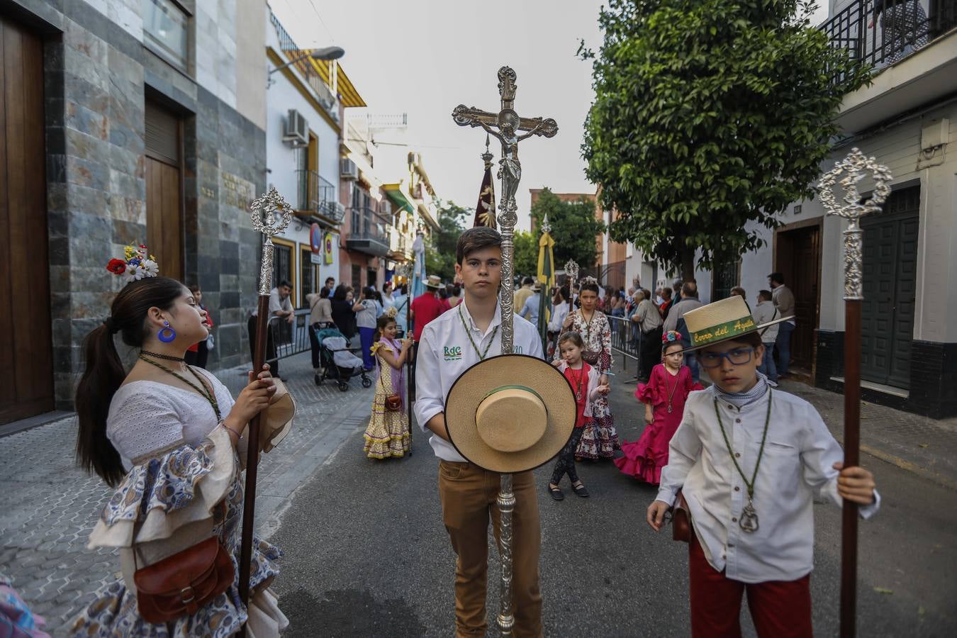 La salida de la hermandad del Cerro del Águila para El Rocío 2018