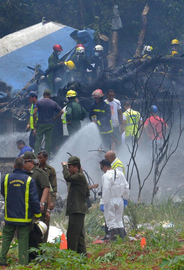 En imágenes: accidente de avión en Cuba