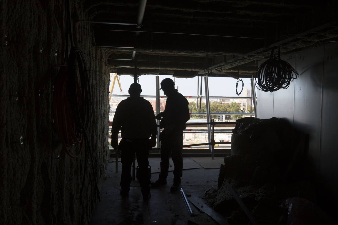 Fotos: La reparación del &#039;Mariner of the seas&#039; en Cádiz, en imágenes
