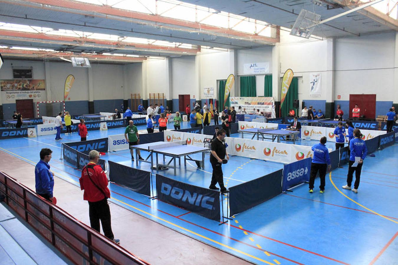 Fecam organiza el XVI Campeonato Regional de Tenis de Mesa