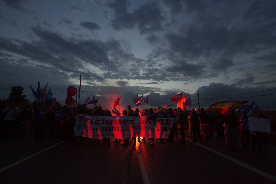 Manifestación de los funcionarios de prisiones