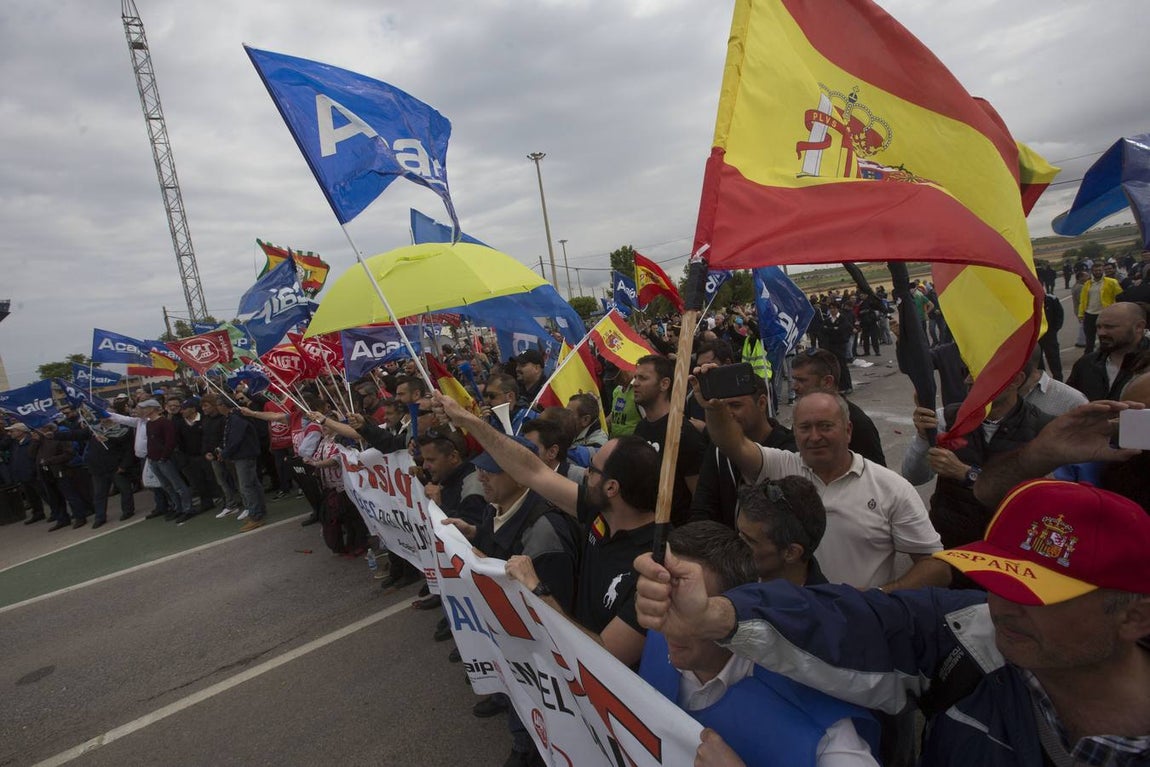 Manifestación de los funcionarios de prisiones