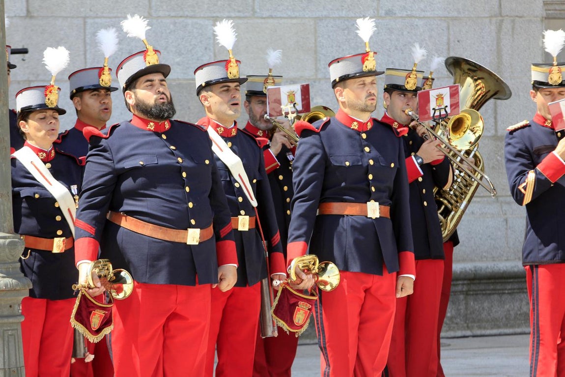 El relevo de la Guardia en el Alcázar de Toledo, en imágenes