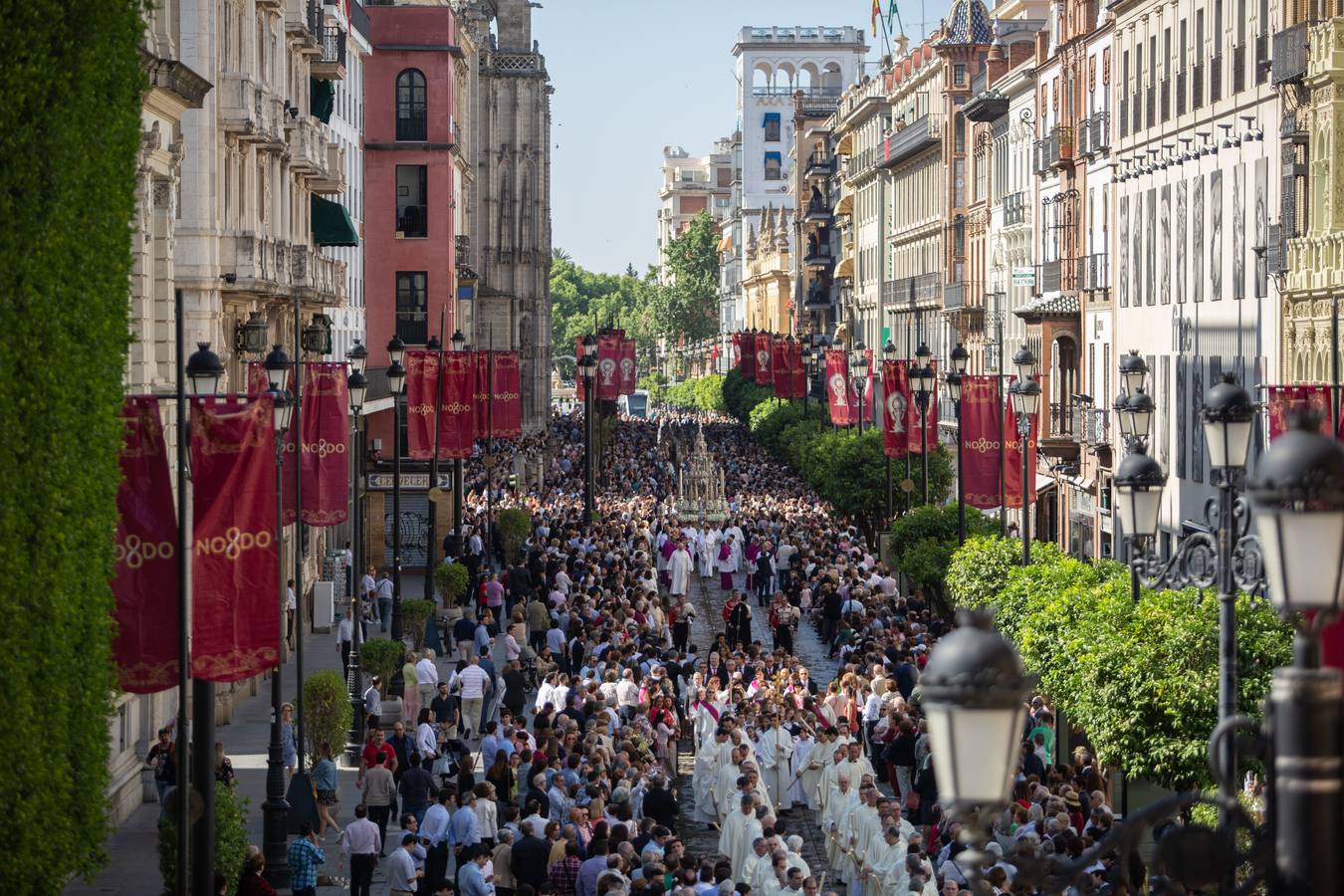 En imágenes, una mañana radiante de Corpus Christi