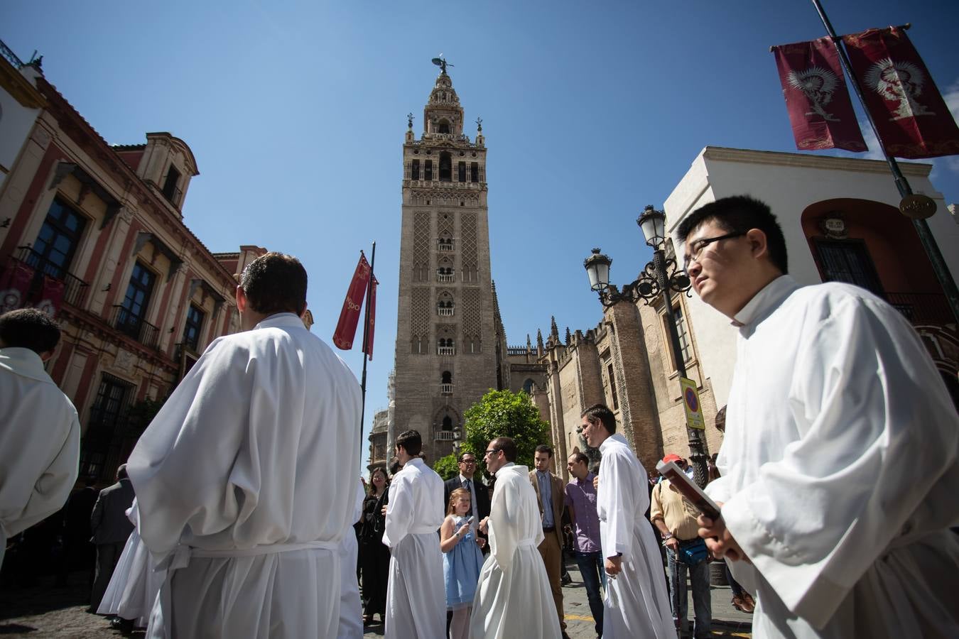 En imágenes, una mañana radiante de Corpus Christi