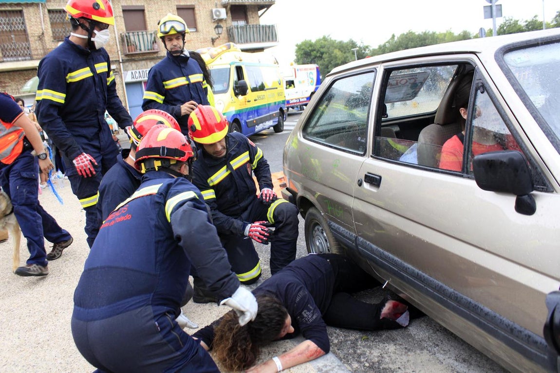 El simulacro de atentado terrorista de Toledo, en imágenes