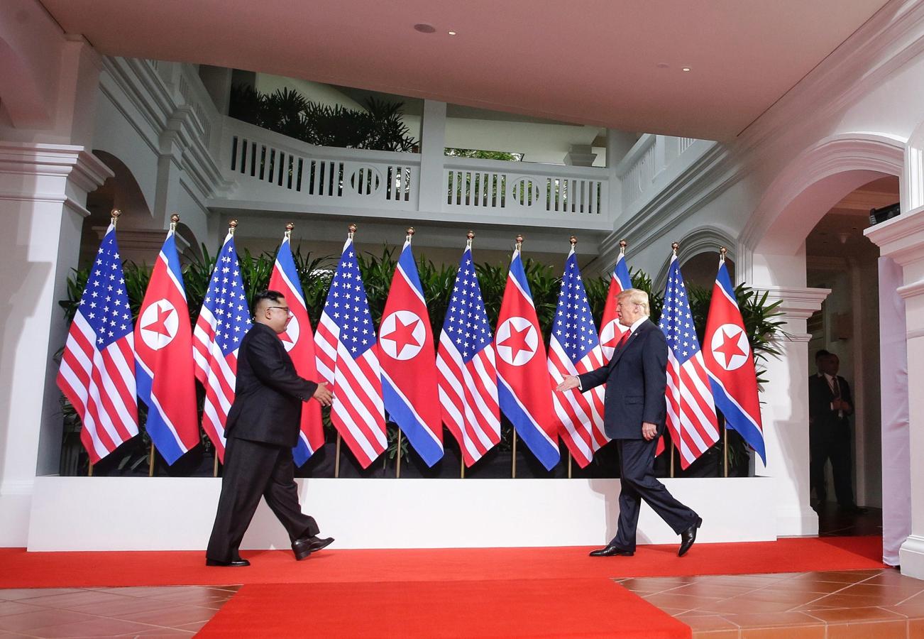 La histórica cumbre entre Donald Trump y Kim Jong-un, en imágenes