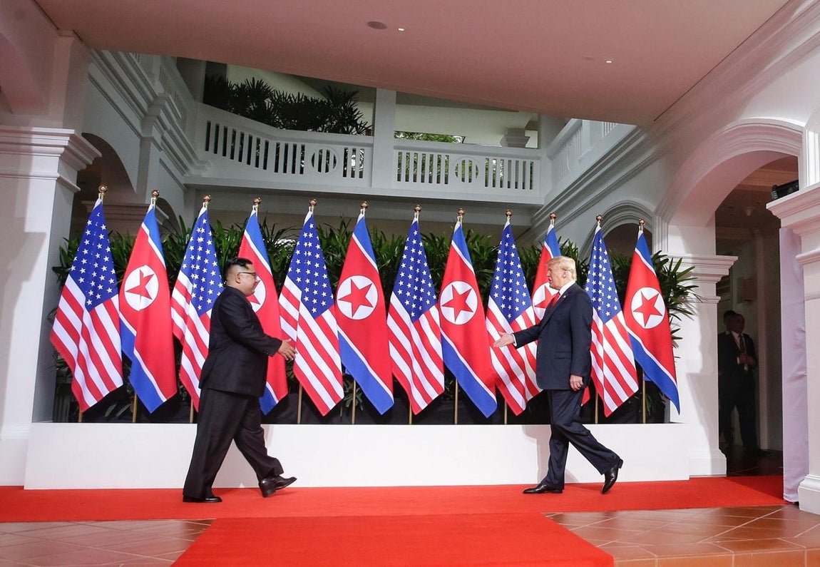 La histórica cumbre entre Donald Trump y Kim Jong-un, en imágenes