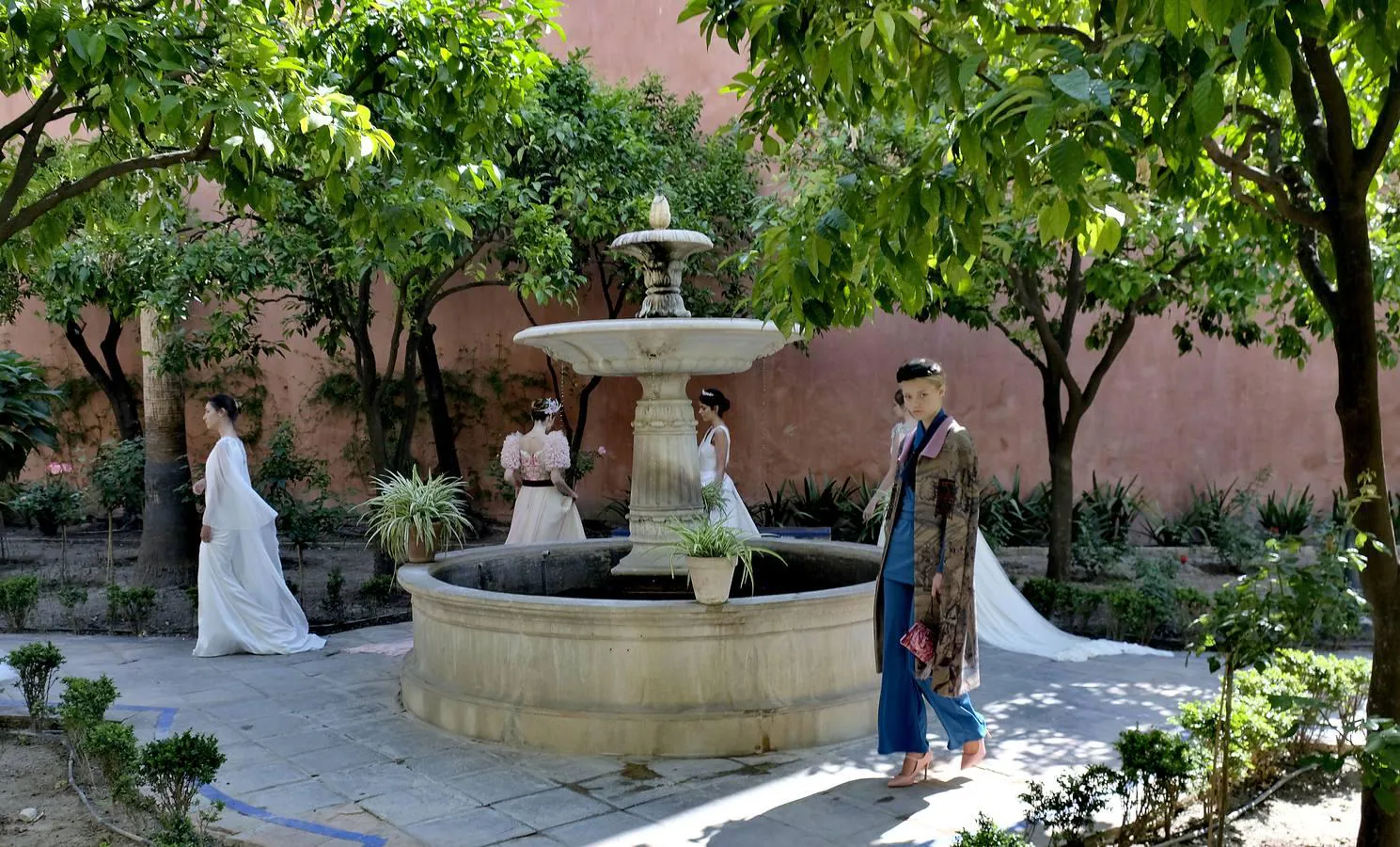 Pasarela nupcial en el Alcázar de Sevilla