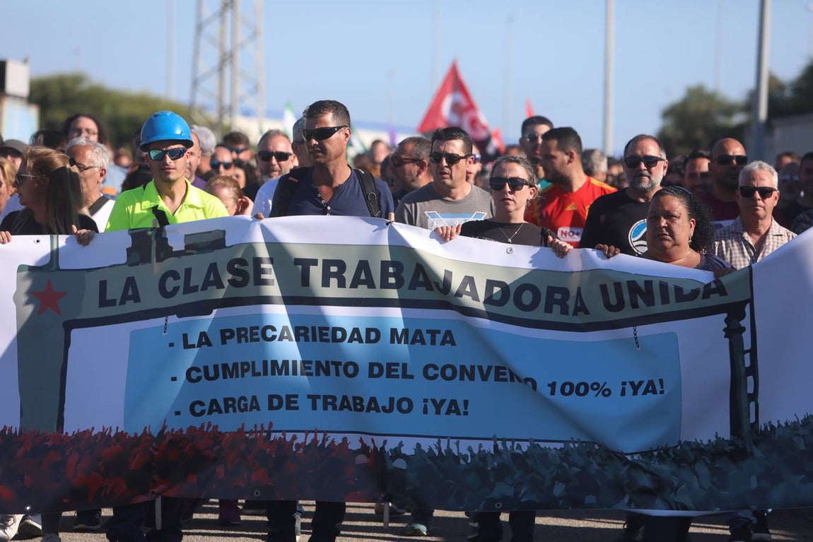Las imágenes de la huelga del metal en la Bahía de Cádiz