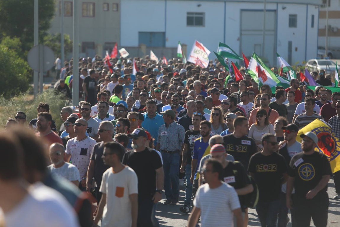 Las imágenes de la huelga del metal en la Bahía de Cádiz