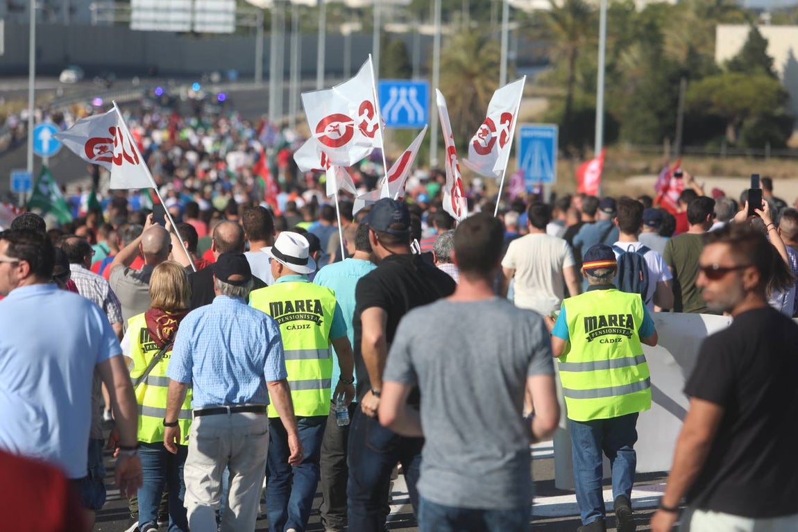 Las imágenes de la huelga del metal en la Bahía de Cádiz
