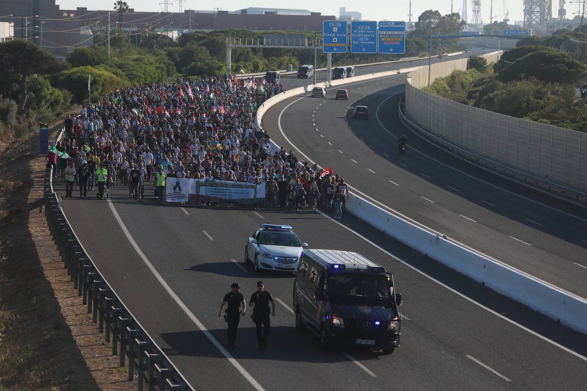 Las imágenes de la huelga del metal en la Bahía de Cádiz