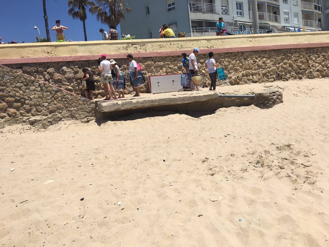 Playa de Santa María de Mar en Cádiz capital