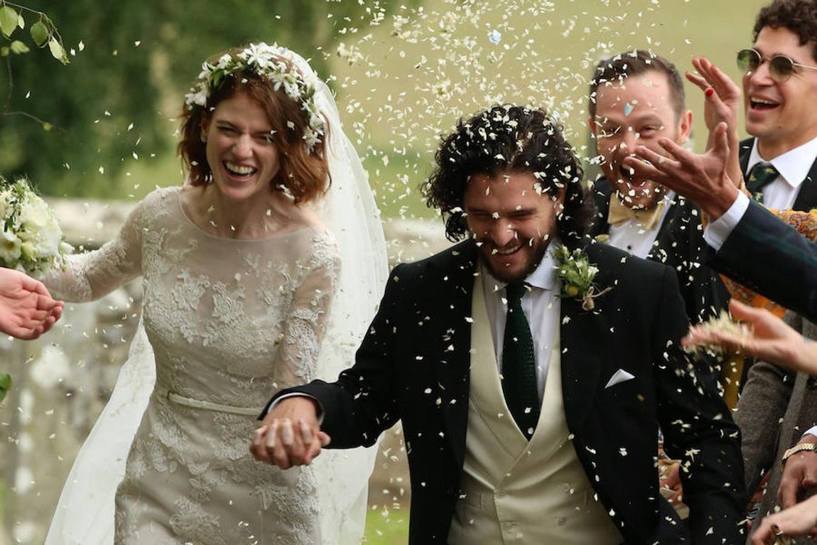 Recién casados. Kit Harington y Rose Leslie ya son marido y mujer